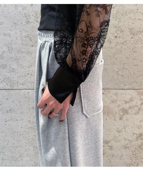 LUGIVA（ルギヴァ）の「【LUGIVA/ルギバ】ポンチワイドカービーパンツ（その他パンツ・レディース・ブラウン/グレー/ブラック/ホワイト/ピンクベージュ・FREE）」の12枚目の写真