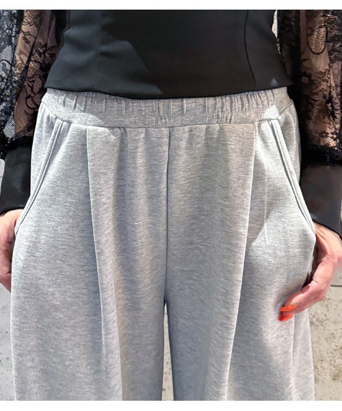 LUGIVA（ルギヴァ）の「【LUGIVA/ルギバ】ポンチワイドカービーパンツ（その他パンツ・レディース・ブラウン/グレー/ブラック/ホワイト/ピンクベージュ・FREE）」の11枚目の写真