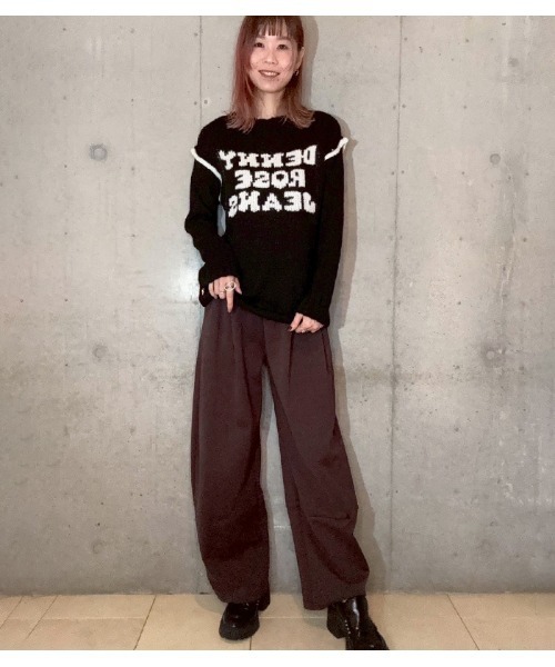 LUGIVA（ルギヴァ）の「【LUGIVA/ルギバ】ポンチワイドカービーパンツ（その他パンツ・レディース・ブラウン/グレー/ブラック/ホワイト/ピンクベージュ・FREE）」の17枚目の写真