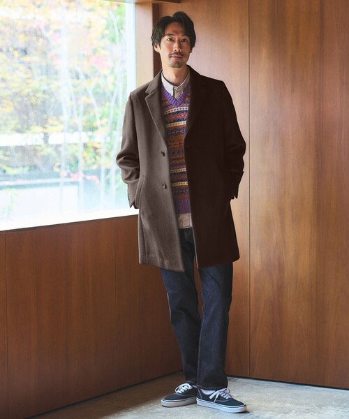 S100 ビーバー チェスターコート（チェスターコート）｜green