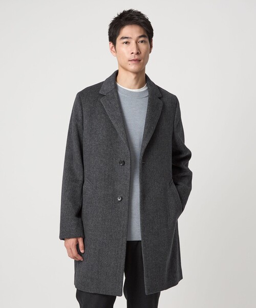 green label relaxing(グリーンレーベルリラクシング)の「S100 ビーバー チェスターコート(チェスターコート・メンズ・ダークブラウン/ネイビー/その他1/その他2・XS/S/M/L/XL)」の18枚目の写真