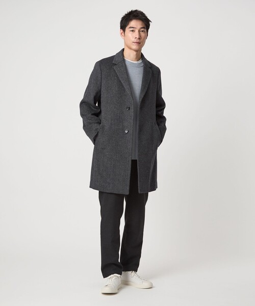 green label relaxing(グリーンレーベルリラクシング)の「S100 ビーバー チェスターコート(チェスターコート・メンズ・ダークブラウン/ネイビー/その他1/その他2・XS/S/M/L/XL)」の5枚目の写真