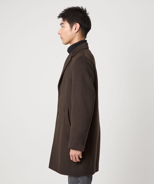 green label relaxing(グリーンレーベルリラクシング)の「S100 ビーバー チェスターコート(チェスターコート・メンズ・ダークブラウン/ネイビー/その他1/その他2・XS/S/M/L/XL)」の9枚目の写真