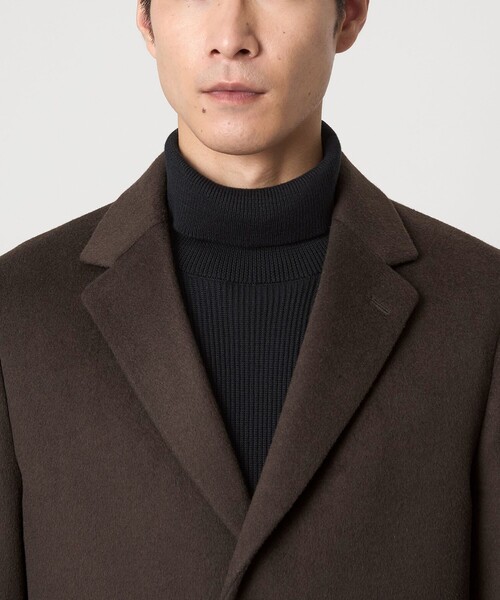 green label relaxing(グリーンレーベルリラクシング)の「S100 ビーバー チェスターコート(チェスターコート・メンズ・ダークブラウン/ネイビー/その他1/その他2・XS/S/M/L/XL)」の11枚目の写真