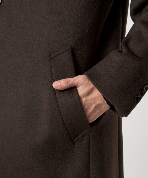 green label relaxing(グリーンレーベルリラクシング)の「S100 ビーバー チェスターコート(チェスターコート・メンズ・ダークブラウン/ネイビー/その他1/その他2・XS/S/M/L/XL)」の21枚目の写真