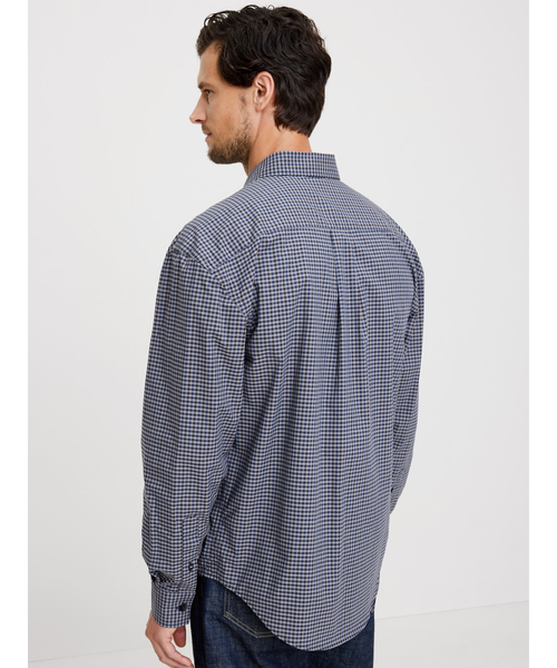 Banana Republic(バナナリパブリック)の「リラックスフィット ウォッシュド コットン ポプリンシャツ(シャツ/ブラウス・メンズ・ネイビー/マルチ・XL/L/M/S)」の3枚目の写真