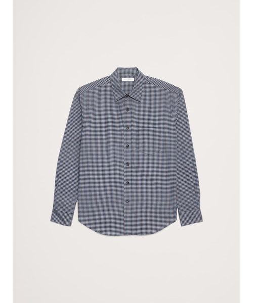Banana Republic(バナナリパブリック)の「リラックスフィット ウォッシュド コットン ポプリンシャツ(シャツ/ブラウス・メンズ・ネイビー/マルチ・XL/L/M/S)」の5枚目の写真