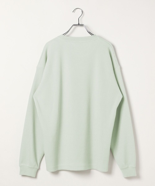 GLOBAL WORK（グローバルワーク）の「クリーンワッフルスウェット/598010（スウェット・メンズ・ブラック/ホワイト/ダークブラウン/ライトグリーン・SMALL/MEDIUM/X-LARGE/LARGE）」の13枚目の写真