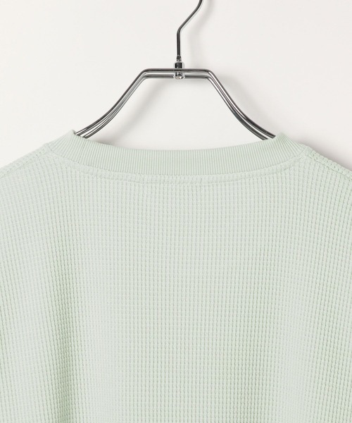 GLOBAL WORK（グローバルワーク）の「クリーンワッフルスウェット/598010（スウェット・メンズ・ブラック/ホワイト/ダークブラウン/ライトグリーン・SMALL/MEDIUM/X-LARGE/LARGE）」の14枚目の写真