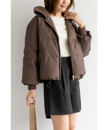 M.deux（エムドゥ）の「リブカラーエンボスダウン（ダウンジャケット/コート）」