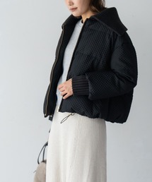 M.deux（エムドゥ）の「リブカラーエンボスダウン（ダウンジャケット/コート）」