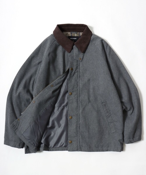 セール】2025AW LYLE&SCOTT/ライル＆スコット ウールライク 襟