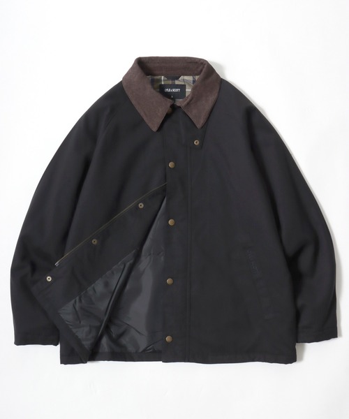 セール】2025AW LYLE&SCOTT/ライル＆スコット ウールライク 襟