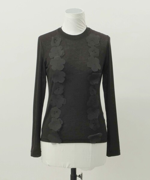 RIV NOBUHIKO(リブノブヒコ)の「【riv nobuhiko/リブノブヒコ】LEE JERSEY TOP/リージャージートップス(Tシャツ/カットソー・レディース・ブラック/ホワイト・2)」の2枚目の写真