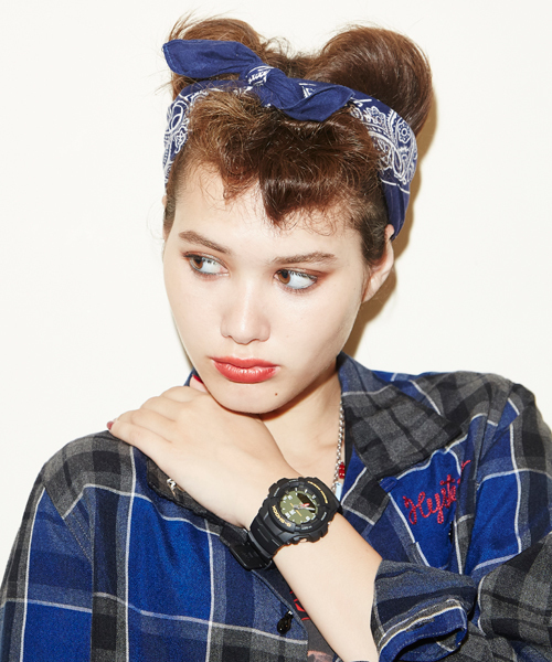 WATCH.(ウォッチ)の「【数量限定生産】G-SHOCK×HYSTERIC/WOMAN ON Hアナデジウォッチ(アナログ腕時計・メンズ・ブラック×カーキ・FREE)」の9枚目の写真