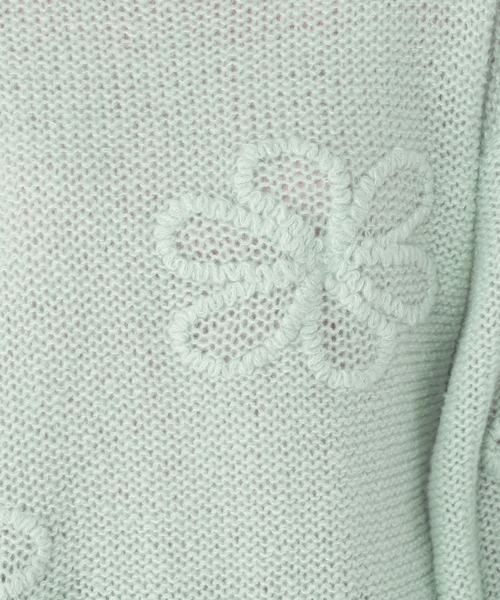 studio CLIP（スタディオクリップ）の「3ゲージクラフト刺繍フラワーニットプルオーバー（ニット/セーター・レディース・スモーク/ライトグリーン/オレンジ・FREE）」の19枚目の写真