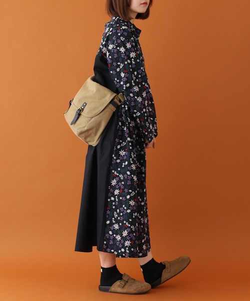 Emago（イマゴ）の「EMAGO 小花刺繍ﾜﾝﾋﾟｰｽ（ワンピース・レディース・ブラック/モカ・FREE）」の16枚目の写真