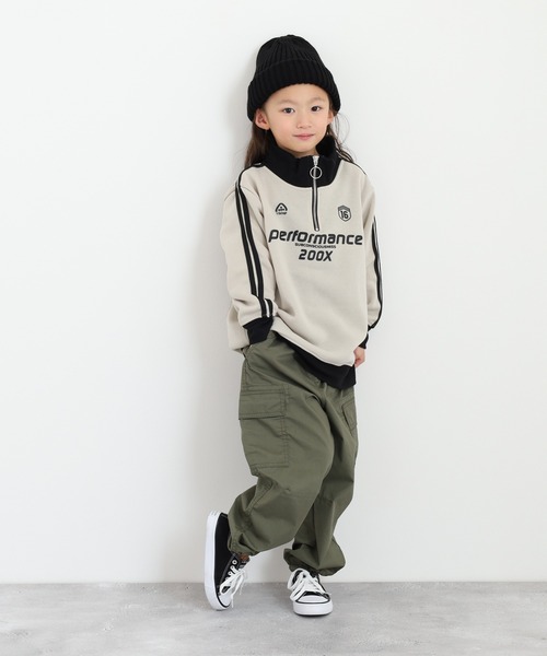 セール】裏起毛 ハーフジップトレーナー kids（スウェット）｜FUNALIVE