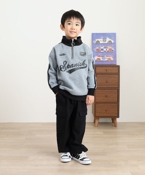セール】裏起毛 ハーフジップトレーナー kids（スウェット）｜FUNALIVE