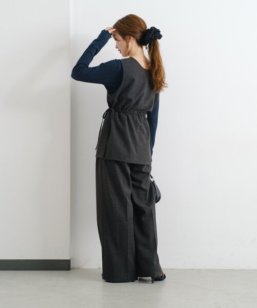 Kastane（カスタネ）の「【一部店舗限定/セットアップ対応】B 2WAYイージーベスト（その他・レディース・ブラック/ベージュ・FREE）」の9枚目の写真