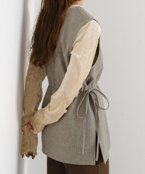 Kastane（カスタネ）の「【一部店舗限定/セットアップ対応】B 2WAYイージーベスト（その他・レディース・ブラック/ベージュ・FREE）」の10枚目の写真