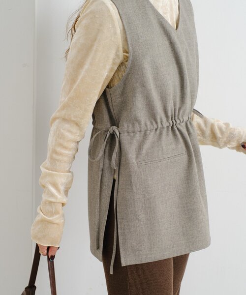 Kastane（カスタネ）の「【一部店舗限定/セットアップ対応】B 2WAYイージーベスト（その他・レディース・ブラック/ベージュ・FREE）」の11枚目の写真