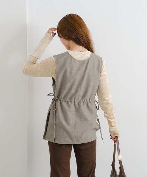 Kastane（カスタネ）の「【一部店舗限定/セットアップ対応】B 2WAYイージーベスト（その他・レディース・ブラック/ベージュ・FREE）」の16枚目の写真