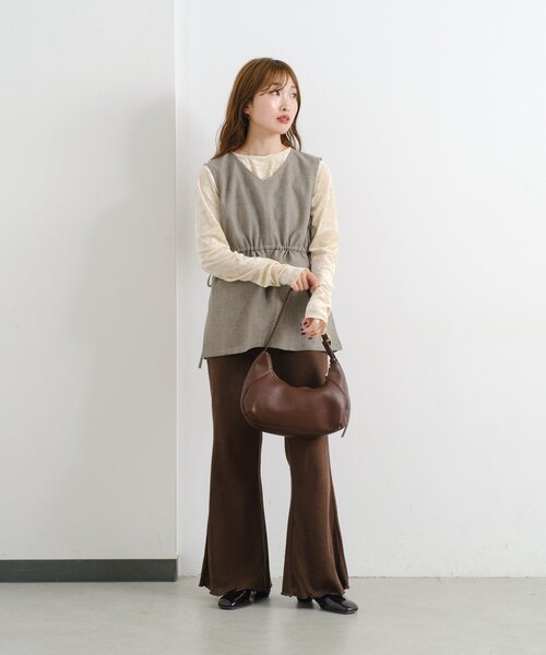 Kastane（カスタネ）の「【一部店舗限定/セットアップ対応】B 2WAYイージーベスト（その他・レディース・ブラック/ベージュ・FREE）」の17枚目の写真