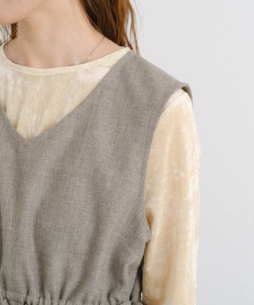 Kastane（カスタネ）の「【一部店舗限定/セットアップ対応】B 2WAYイージーベスト（その他・レディース・ブラック/ベージュ・FREE）」の21枚目の写真