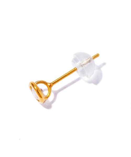 les bonbon(ルボンボン)の「【les bonbon】K18 vetra diamond pierce/べトラ ダイヤモンド ピアス 片耳(ピアス(片耳用)・レディース・イエローゴールド・FREE)」の2枚目の写真