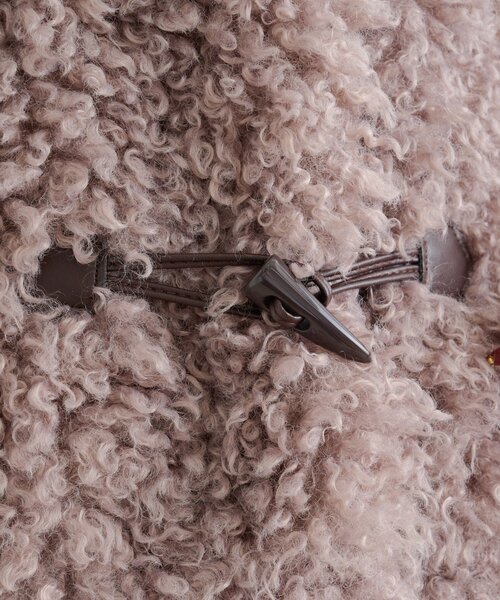 w closet（ダブルクローゼット）の「モコモコプードルアウター（その他アウター・レディース・ピンク/チャコールグレー/アイボリー・FREE）」の18枚目の写真