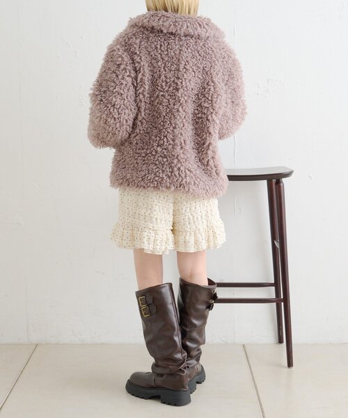 w closet（ダブルクローゼット）の「モコモコプードルアウター（その他アウター・レディース・ピンク/チャコールグレー/アイボリー・FREE）」の21枚目の写真