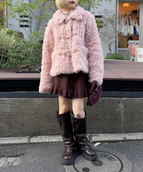 セール】モコモコプードルアウター（その他アウター）｜w closet