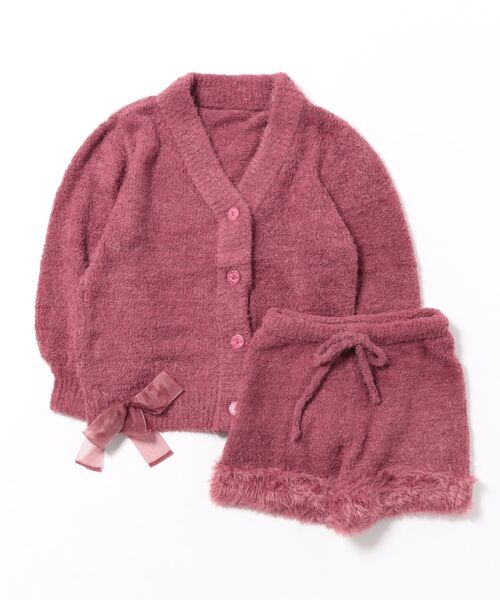 フェザーヤーンリボンカーディガンパジャマ（ルームウェア/パジャマ