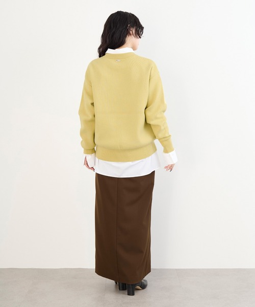 MICA&DEAL(マイカ&ディール)の「接結ニットプルオーバー(ニット/セーター・レディース・オフホワイト/チャコールグレー/キャメル/イエロー・FREE)」の16枚目の写真