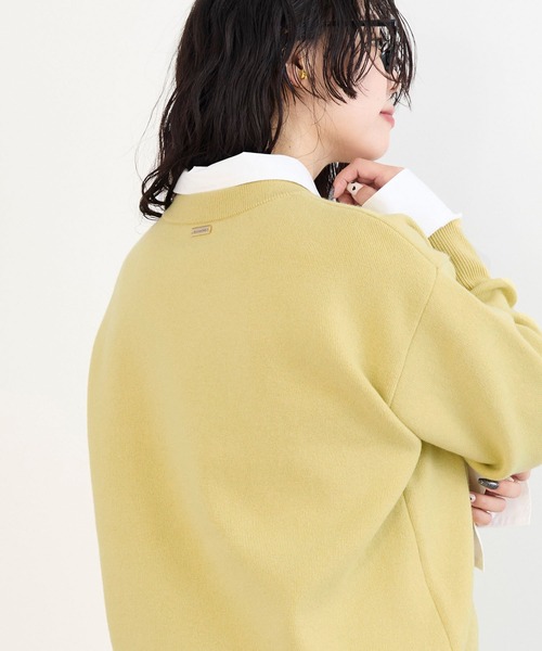 MICA&DEAL(マイカ&ディール)の「接結ニットプルオーバー(ニット/セーター・レディース・オフホワイト/チャコールグレー/キャメル/イエロー・FREE)」の17枚目の写真