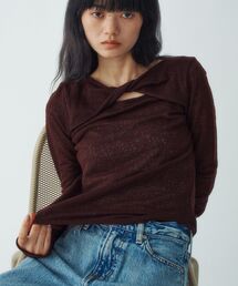 twist sheer jersey top