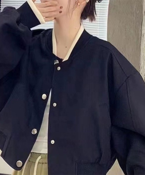 SallyLunn(サリーラン)の「バイカラースタジャン(スタジャン・レディース・ブラック/ホワイト・L/M)」の7枚目の写真