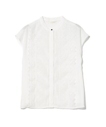 フロント レース フレンチ ブラウス