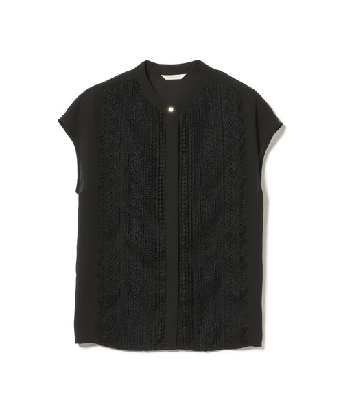 BEAMS HEART（ビームスハート）の「フロント レース フレンチ ブラウス（シャツ/ブラウス・レディース・イエロー系その他4/オフホワイト/ブラック/サックスブルー・FREE）」の14枚目の写真