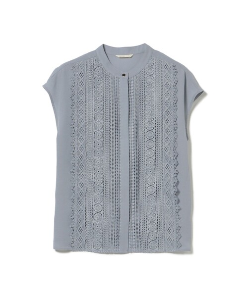 BEAMS HEART（ビームスハート）の「フロント レース フレンチ ブラウス（シャツ/ブラウス・レディース・イエロー系その他4/オフホワイト/ブラック/サックスブルー・FREE）」の12枚目の写真