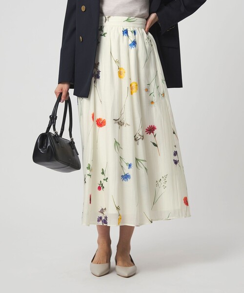 green label relaxing（グリーンレーベルリラクシング）の「［size SHORTあり］エアリーギャザー スカート（スカート・レディース・ライトブルー/ネイビー/その他1・FREE/SHORT）」の3枚目の写真