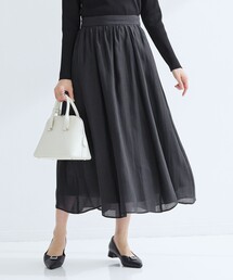 green label relaxing | ［size SHORTあり］エアリーギャザー スカート(スカート)