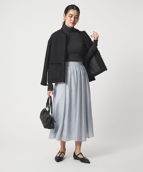 green label relaxing（グリーンレーベルリラクシング）の「［size SHORTあり］エアリーギャザー スカート（スカート・レディース・ライトブルー/ネイビー/その他1・FREE/SHORT）」の11枚目の写真