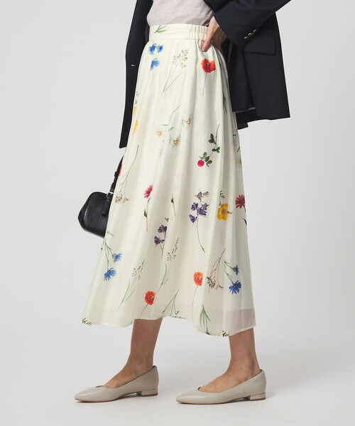 green label relaxing（グリーンレーベルリラクシング）の「［size SHORTあり］エアリーギャザー スカート（スカート・レディース・ライトブルー/ネイビー/その他1・FREE/SHORT）」の13枚目の写真