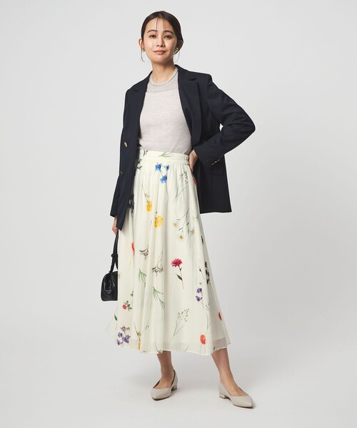 green label relaxing（グリーンレーベルリラクシング）の「［size SHORTあり］エアリーギャザー スカート（スカート・レディース・ライトブルー/ネイビー/その他1・FREE/SHORT）」の14枚目の写真