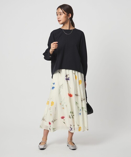 green label relaxing（グリーンレーベルリラクシング）の「［size SHORTあり］エアリーギャザー スカート（スカート・レディース・ライトブルー/ネイビー/その他1・FREE/SHORT）」の15枚目の写真