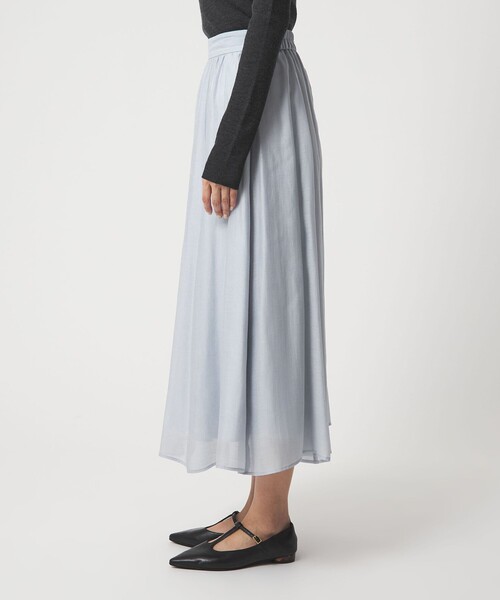 green label relaxing（グリーンレーベルリラクシング）の「［size SHORTあり］エアリーギャザー スカート（スカート・レディース・ライトブルー/ネイビー/その他1・FREE/SHORT）」の17枚目の写真