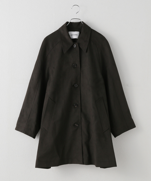 LOW CLASSIC(ロウ クラシック)の「【LOW CLASSIC/ロウ・クラシック】 SUEDE HALF COAT(その他アウター・レディース・ブラウン・SMALL/MEDIUM)」の1枚目の写真