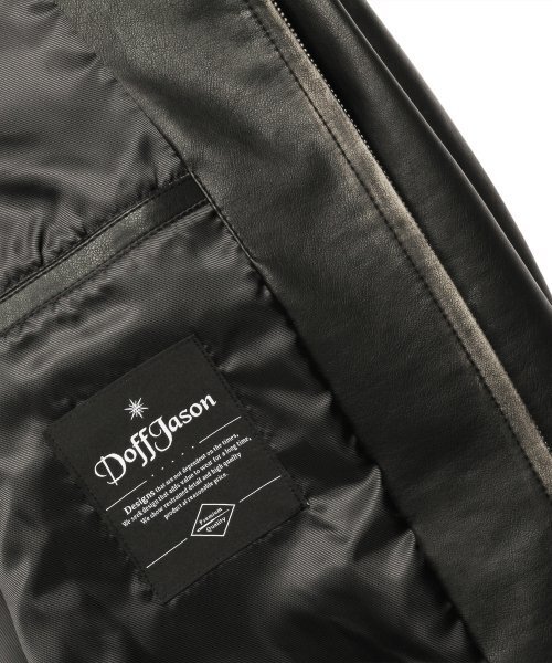 DOFFJASON（ドフジェーソン）の「オーバーフィットワシントンレザーシングルジャケット（ライダースジャケット・メンズ・その他・MEDIUM/LARGE/X-LARGE/XX-LARGE）」の5枚目の写真